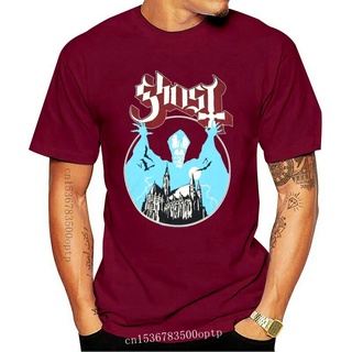 เสื้อยืดผ้าฝ้ายพิมพ์ลาย ใหม่ เสื้อยืด พิมพ์ลาย Ghost BC Opus สีดํา