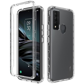 Two-in-one เคสโทรศัพท์ใส แบบนิ่ม กันกระแทก สําหรับ TCL 20 30 XE 5G