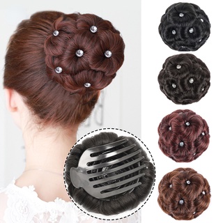 Synthesis Hair Bun Claw Clip Hair Bag Hair Accessories For Women Clip-on Hair Extension Hair Wigs Hair Bands Fashion Wigs Fake
