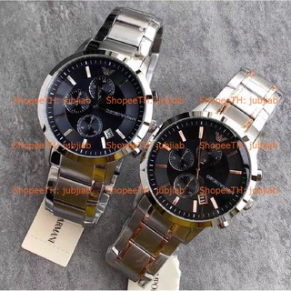 [Pre] AR11164 AR11165 AR11215 AR11216 AR80025 43mm Renato Mens Watch Emporio Armani นาฬิกาผู้ชาย