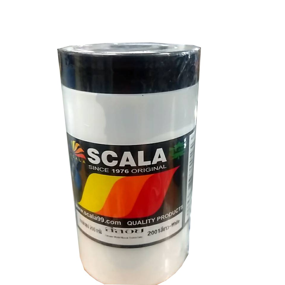 Scala สีสกรีนเสื้อ สีลอย ขนาด 0.2kg ( Cloth Painting , Screening 's Colour ) (1 ขวด)