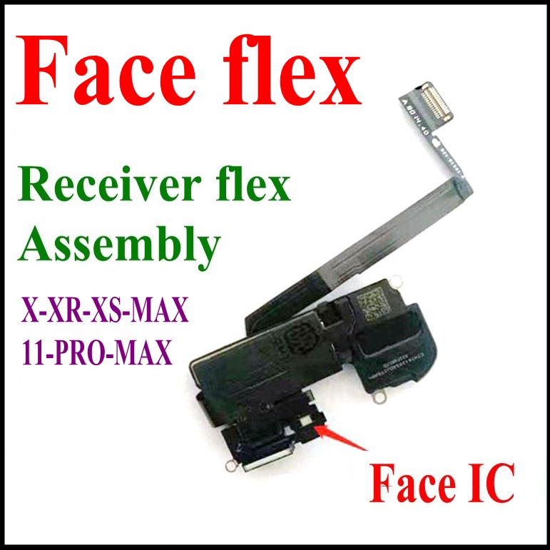 Face flex ซ่อม ใหม่ Face ID สําหรับ 13 12 11 pro max X XR XS Max หูลําโพง Moduld Face ID Sensor Proximity Light Flex Cable Assembly เปลี่ยนสาย