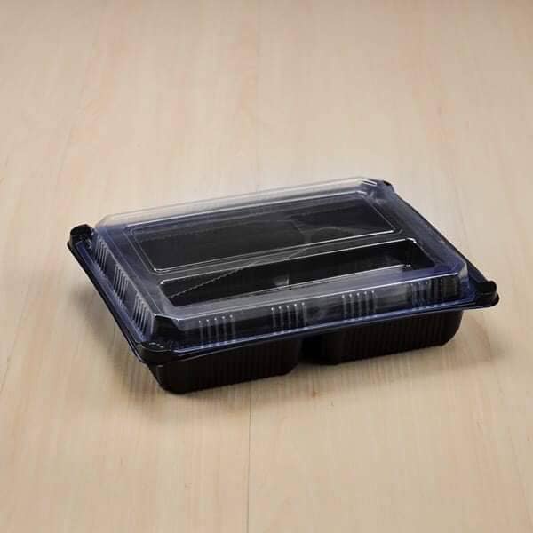 (50ใบ/ยกลัง200ใบ) 4ช่อง กล่องข้าว ใส่อาหาร พลาสติก ใส เวฟได้ เดลิเวอรี่ thefoodbox - รูปที่ 3