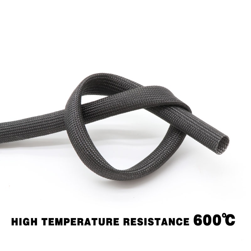 หลอดอุณหภูมิสูงปลอกสายไฟสีดํา10มม~30มม 600℃ปลอกทนอุณหภูมิสูง, หลอดไฟเบอร์, หลอดแท่ง, หลอดสารหน่วงไฟ
