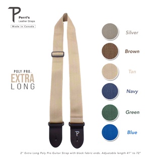 Perris "Poly Pro. Extra Long" Guitar Strap สายสะพายกีตาร์โพลิเอสเตอร์รุ่นยาวพิเศษ (Made in Canada)