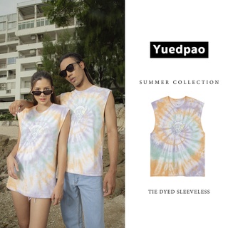 Yuedpao ยอดขาย No.1 รับประกันไม่ย้วย 2 ปี ผ้านุ่ม เสื้อยืดเปล่า เสื้อยืด  VEST มัดย้อม Colorful