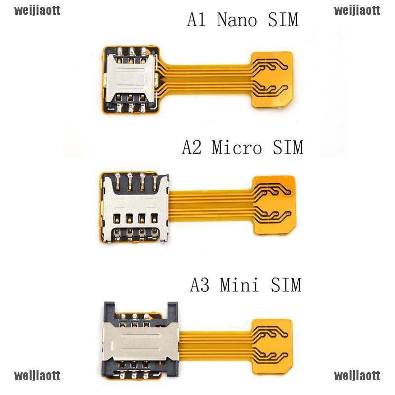 ใหม่ไฮบริด Dual Micro Nano Sim Card อะแดปเตอร์แปลงขยายเชื่อมต่อ Sd Slot Android