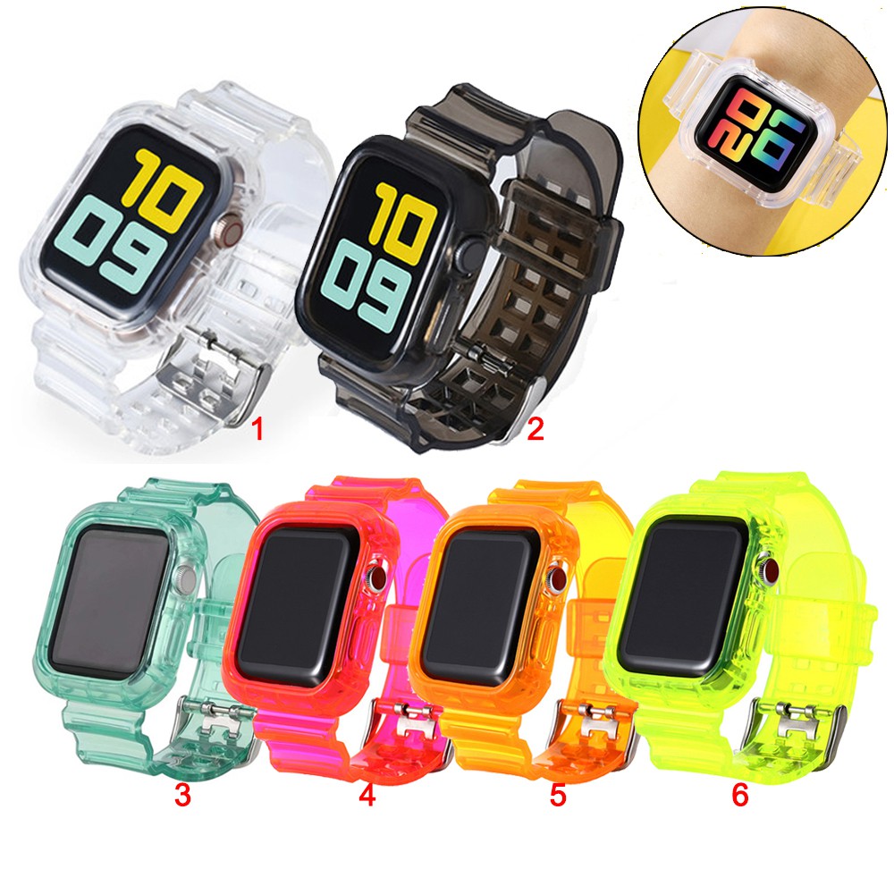 สายนาฬิกาข้อมือซิลิโคน สําหรับ iWatch Series 9 8 7 6 5 4 3 2 1 SE 38/40/42/44 มม. Series 7 41 มม. 45 มม.