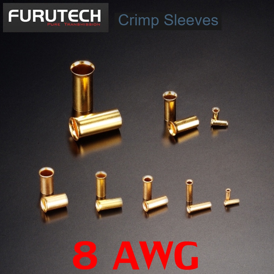 FURUTECH GS-46P(G) 8AWG Crimp Sleeves High Performance Crimp Sleeves audio grade made in japan
