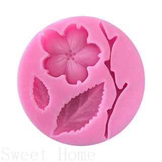 Candy Mould Plum Blossom Flower Branch Shape Fondant Molds Cake Decorating Tools Chocolate Soap CHSG