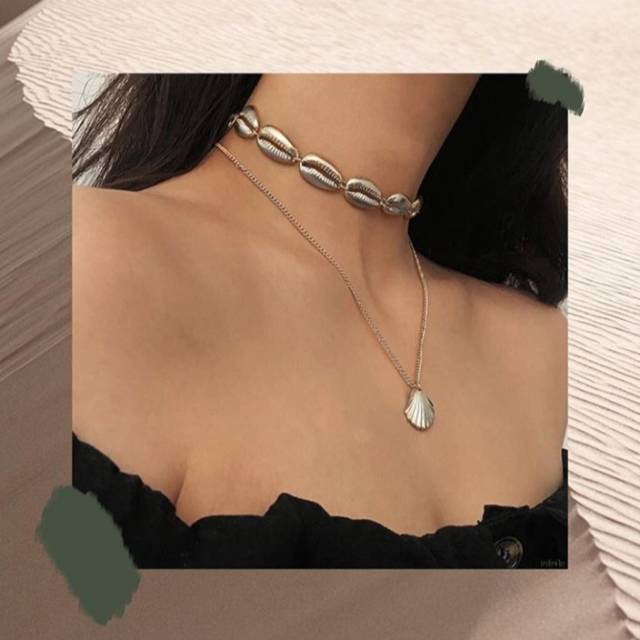 สร้อยคอเปลือกหอย tvg collection