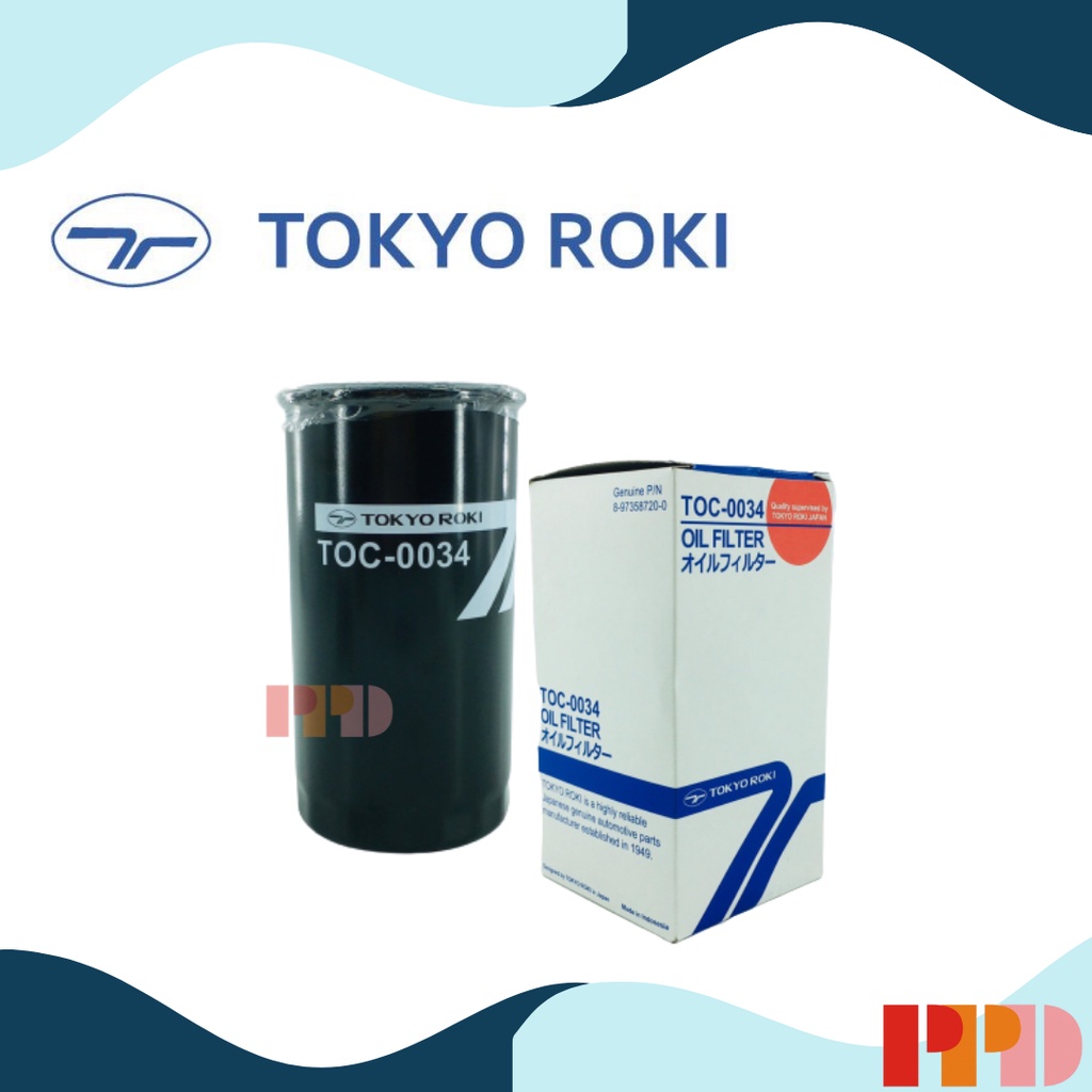 ไส้กรองเครื่องโตเกียวโรคิ TOKYO ROKI สำหรับ ISUZU D-MAX'05, COLORADO  8-97358720-0 (รหัสสินค้า TOC-0034)