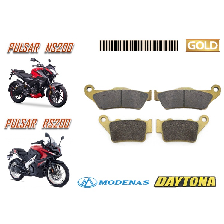 แผ่นเบรก MODENAS PULSAR RS 200 NS 200 GOLD QUALITY MOTORSPORT