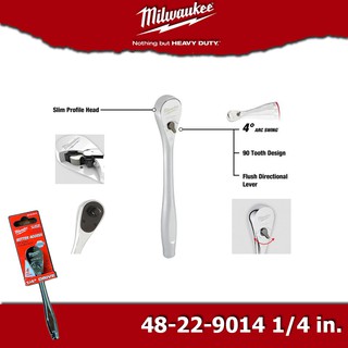 Milwaukee ประแจฟรี 48-22-9014 1/4" Drive Ratchet