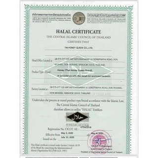 น้ำผึ้งป่าเดือนห้าขวดคอรังผึ้ง 1000g 6 ขวดแถม 1 ขวด 500g