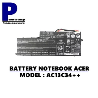 BATTERY NOTEBOOK ACER AC13C34++ V5-122P V5-132 V5-132P E3-111 E3-112 ES1 ES1-111 / แบตเตอรี่โน๊ตบุ๊คเอเซอร์ (ORG)