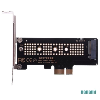 (นานามิ) Nvme Pcie M. อะแดปเตอร์การ์ด 2 Ngff Ssd เป็น Pcie X1 Pcie X1 Pcie X1 เป็น M.2