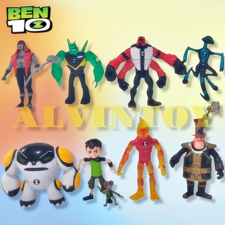 พร้อมส่ง ส่งเร็ว โมเดล Ben 10 เบนเทน ขนาดความสูง 11-15 CM 1 Set มีทั้งหมด 8 ตัว มีไฟ