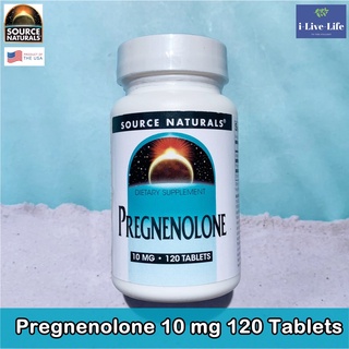 Pregnenolone 10 mg 120 Tablets - Source Naturals