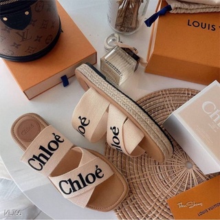 เช็คของก่อนสั่ง สูง1.5นิ้ว รองเท้าChloe รองเท้าแตะแบบสวม รองเท้าเสริมพื้น รองเท้าส้นเตารีด