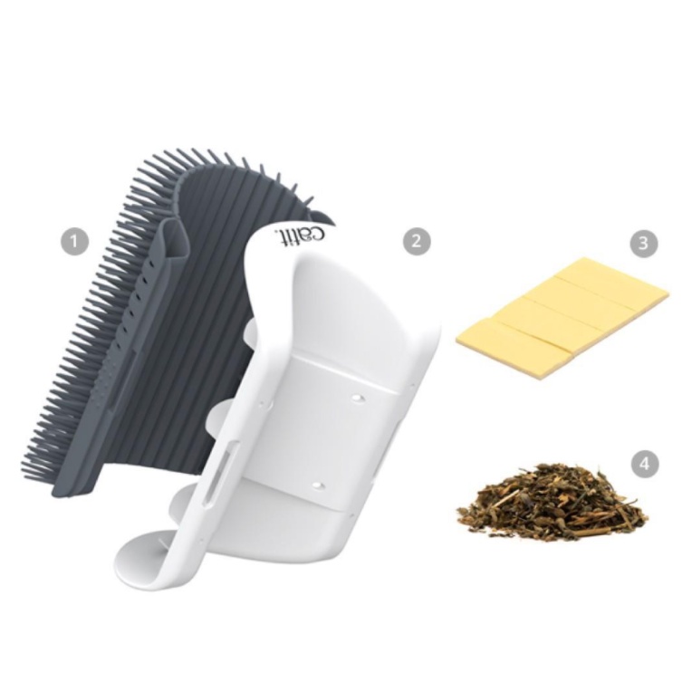 PP-119 แปรงนวดสัตว์เลี้ยง สุนัข หมา แมว หวีขน ติดผนัง Petbrush ⭐️พร้อมส่ง⭐️