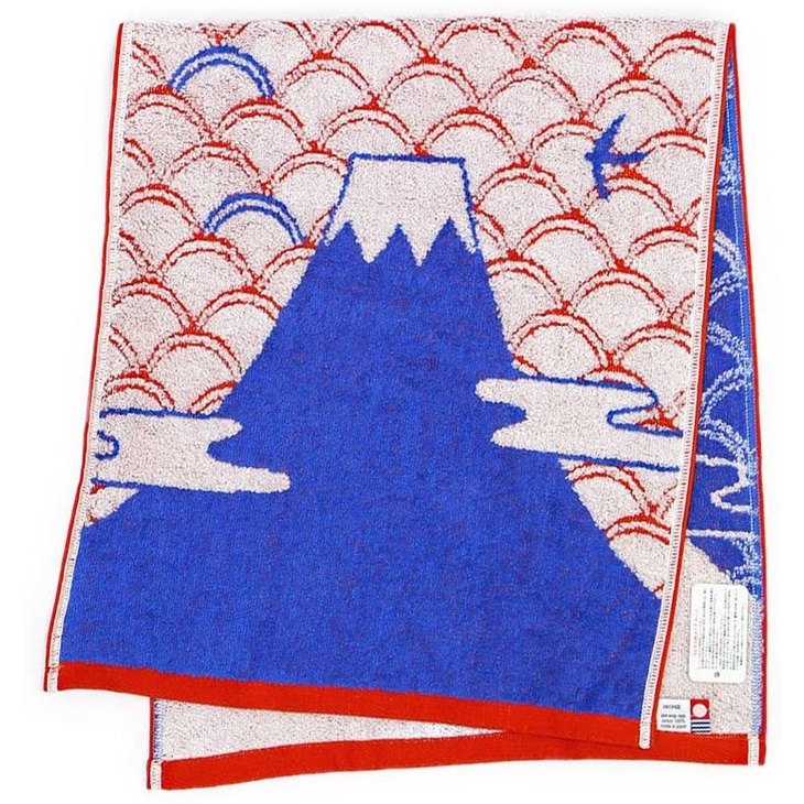 Imabari ผ้าขนหนู Fuji ผ้าขนหนู Fujisan (สีฟ้า)