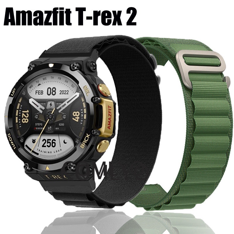 Fit for Amazfit t-rex 2 t rex 2 ใหม่ Alpine สายนาฬิกาข้อมือไนล่อน แบบนิ่ม สําหรับ