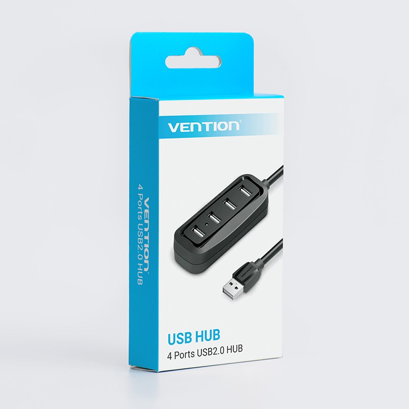 Vention อุปกรณ์ฮับ เชื่อมต่อ USB ความเร็วสูง มี 4 พอร์ต VAS-J43-2