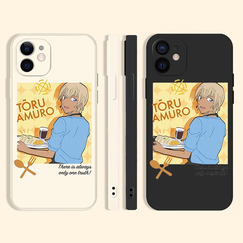 toru amuro เคสไอโฟน 11 12 13 14 promax case เคสโทรศัพท์ 8พลัส iPhone 7 8 Plus Se2020 เคส X Xr XsMax cartoon conan cover