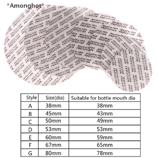 Amonghot 100 ชิ้น โฟมกาวในตัว กดฝาซีล ซับใน ขวดเครื่องสําอาง ปะเก็น แผ่นซีล