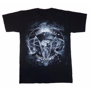 เสื้อยืด ผ้าฝ้าย 100% พิมพ์ลาย Judas Priest Horses Nostradamus ของขวัญวันเกิด สําหรับผู้ชาย