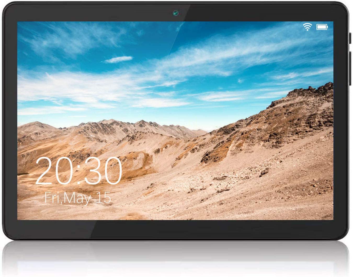 Android Tablet 10 นิ้ว , Wifi แท็บเล็ตพร้อมกล้องคู่ , Google Certification , Quad - Core , Gps , Fm , สีดํา