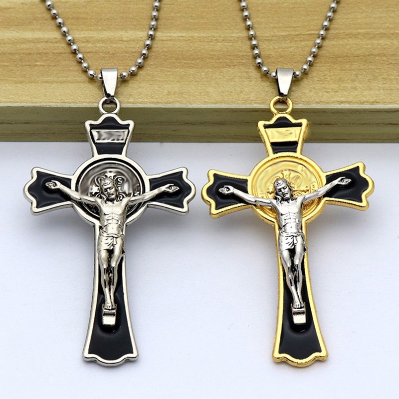 AH Vintage Holy Jesus สําหรับจี้ข้ามสําหรับ Creative Alloy Charm DIY Decor S