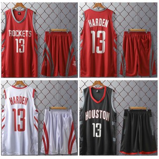 NBA Houston Rockets Jersey Set #13 James Harden Jersey ชุดบาสเกตบอล เสื้อบาสเก็ Basketball Jersey Set