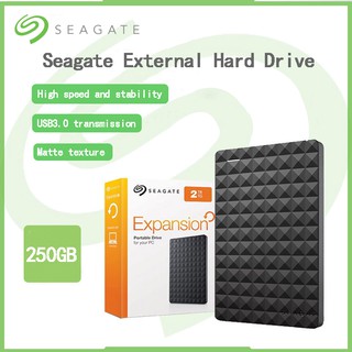 Seagate ฮาร์ดไดรฟ์ภายนอก 250GB USB 3.0 2.5 นิ้ว แบบพกพา สําหรับคอมพิวเตอร์ แล็ปท็อป