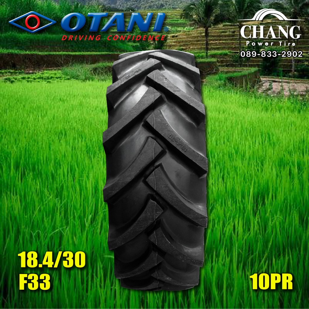 18.4-30 ยางรถไถ ยี่ห้อ OTANI รุ่น F-33