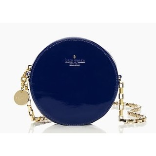 ลดราคาพิเศษ!! Kate spade get out of town dot bag กระเป๋าทรงกลม สายโซ่ สีน้ำเงิน french navy