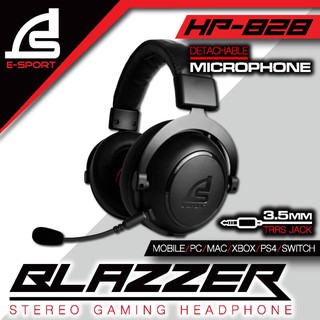 หูฟังเกมมิ่ง  ระบบเสียง 2.1 SURROUND SOUND ประกัน 2 ปี HEADSET  SIGNO E-SPORT HP-828 BLAZZER