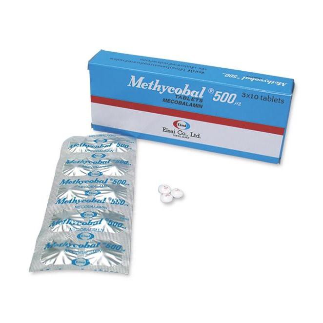 Methycobal Mecobalamin 500MCG 10x 10s Tablets (รวม 100 เม็ด)