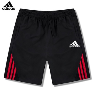 Adidas ของแท้ 100% กางเกงกีฬา วิ่ง แห้งเร็ว ลายทางตรง แฟชั่น สําหรับผู้ชาย