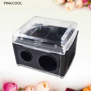 Pinkcool กบเหลาดินสอ ลิปสติก สองรู สําหรับเขียนคิ้ว ลิปไลเนอร์ อายไลเนอร์ ดินสอ