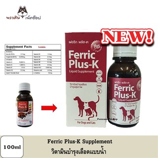 Ferric Plus-K วิตามินบำรุงเลือดแบบน้ำ 100ml