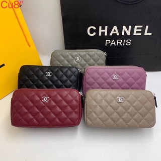 กระเป๋าสะพาย chanel  สองซิป เกรดพรีเมี่ยม