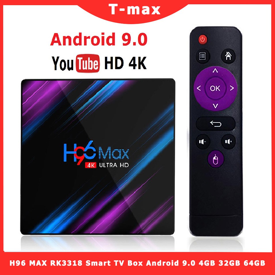 Support 2.4G / 5.8G Dual Wifi /3D/4k/USB3.0 32G Amlogic S905X2 Quad Core ARM Cortex A53 Smart Set-top box 32GB】H96 MAX Android 8.1 TV Box 4G 【2019 TV BOX / 4GB 