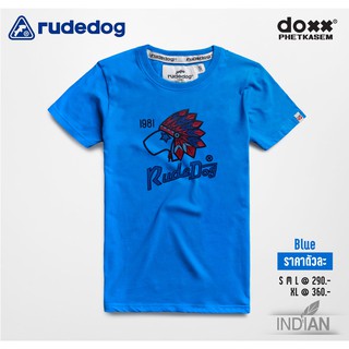 เสื้อยืดแขนสั้น rudedog-Indian ( Blue )