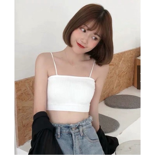 (ขายส่ง) Voronin Simple Soft ที่ถอดออกได้เบาะเสื้อกั๊กสั้นผู้หญิงเสื้อเด็กกีฬา Bra Baju Dalam Wanita