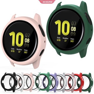 เคส Pc + กระจกนิรภัย สําหรับ Samsung Galaxy watch Active 2 40 มม. 44 มม. เคสนาฬิกาในตัว ตัวป้องกันหน้าจอ รวมทุกอย่าง