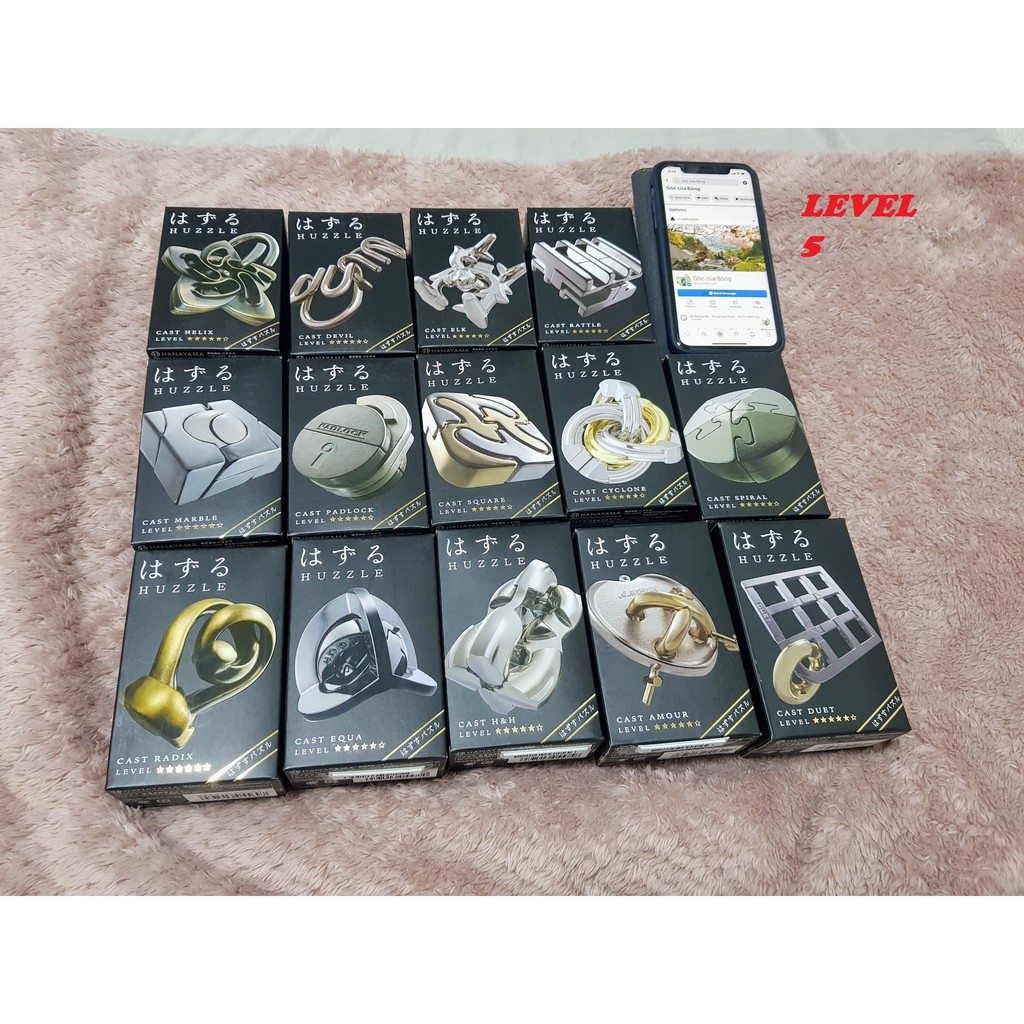 LEVEL 5 - Hanayama ของเล่นปริศนา Huzzle เหล็กญี่ปุ่น