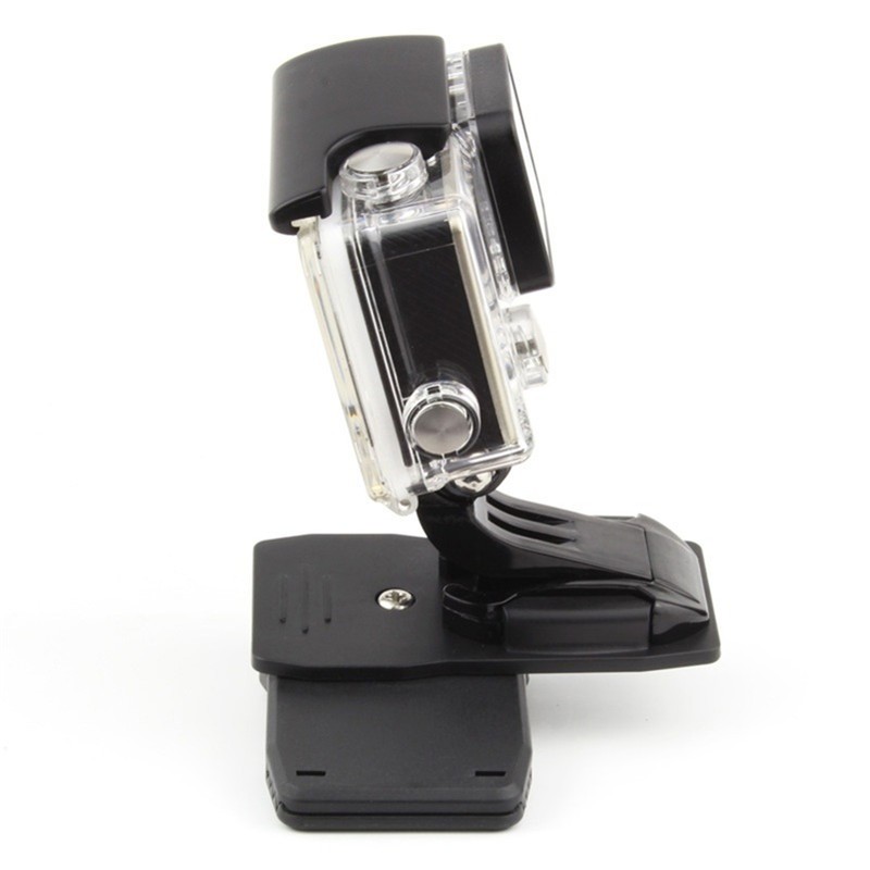 ชุดอุปกรณ์เสริม GoPro Quick Release Universal แบบพกพาคลิป + ฐานรูปตัว J หมุนได้ 360 องศาใช้งานง่ายคลิปกระเป๋าเป้สะพายหลังคลิปเสริมโรงงานอุปกรณ์เสริม Hero6