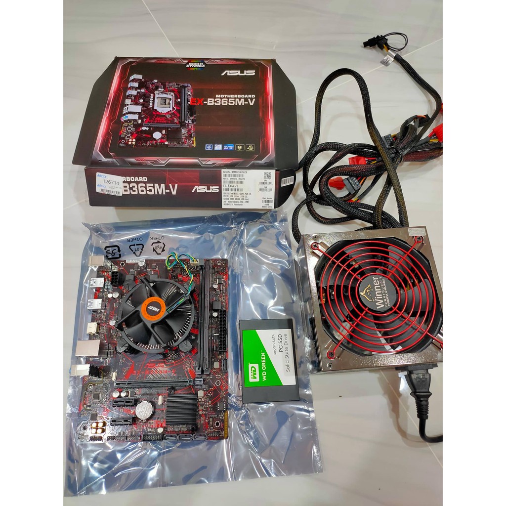 set i5 9400f+MB+RAM+ssd+psu